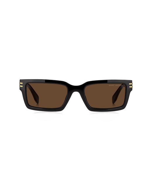 Marc Jacobs Brown 54Mm Rectangular Sunglasses for men