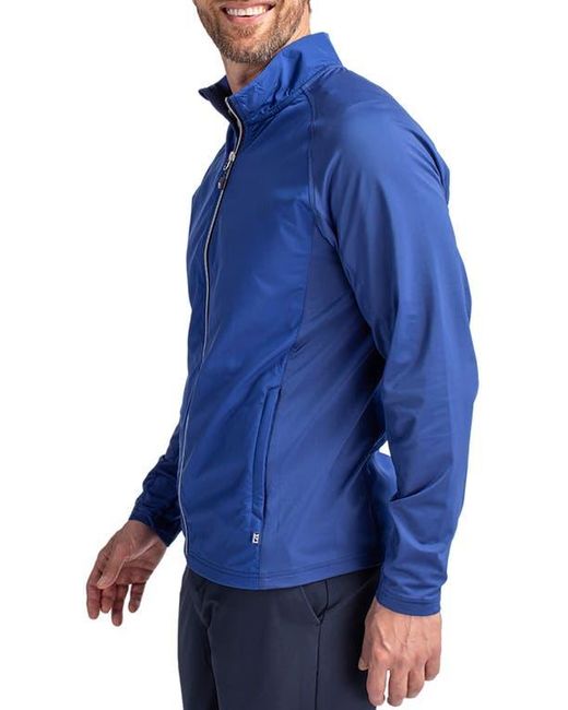 Cutter & Buck Blue Adapt Knit Full Zip Jacket for men