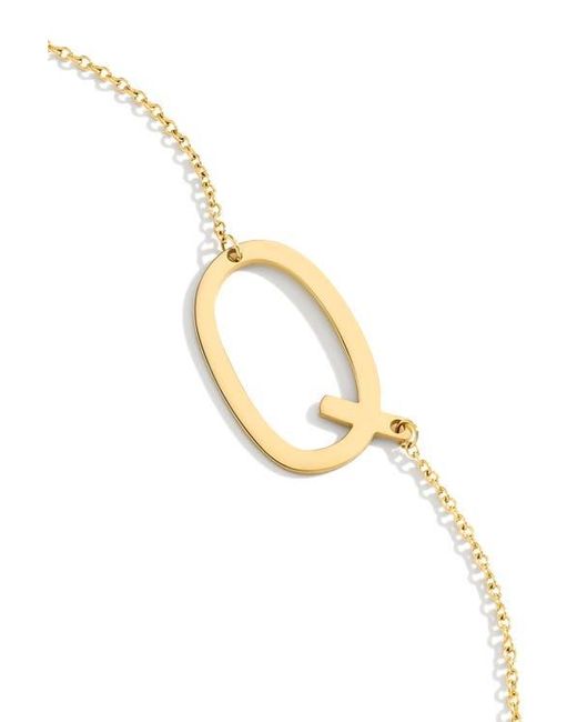 Mint & Lily Metallic Statement Initial Necklace