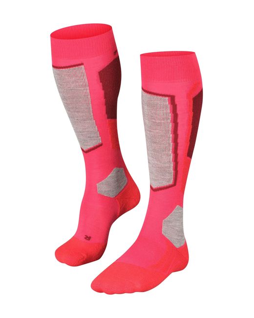 Falke Pink Sk2 Intermediate Ski Socks