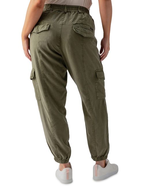 Sanctuary Green Relaxed Rebel Cargo joggers