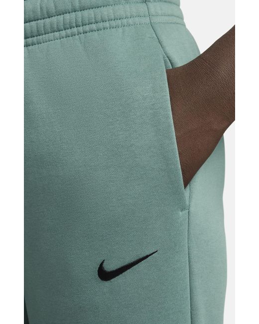 Nike Green Sportswear Phoenix Fleece Mid Rise joggers