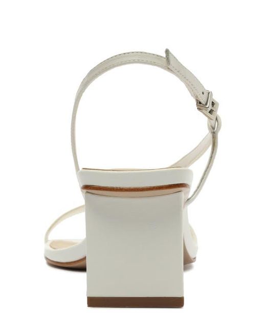 SCHUTZ SHOES White Heloise Block Heel Sandal