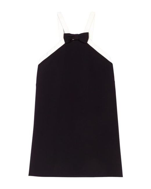 Maje Black Heavy Crepe Tuxedo Dress