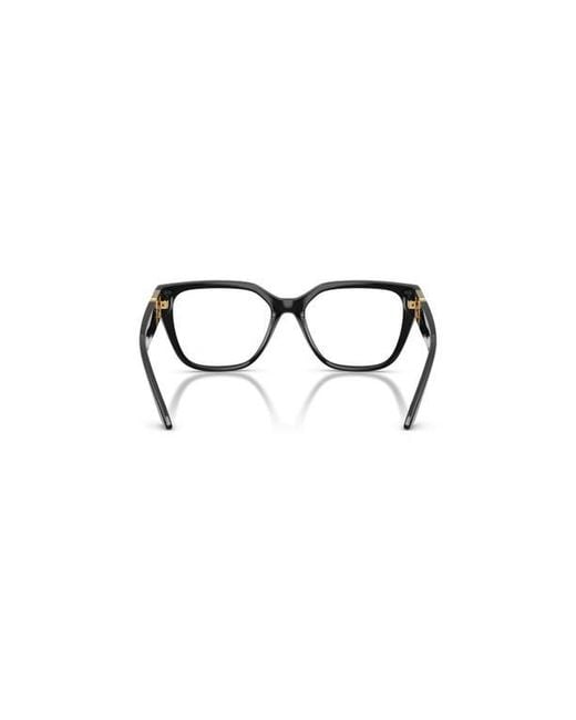 Versace Black 52Mm Square Optical Glasses