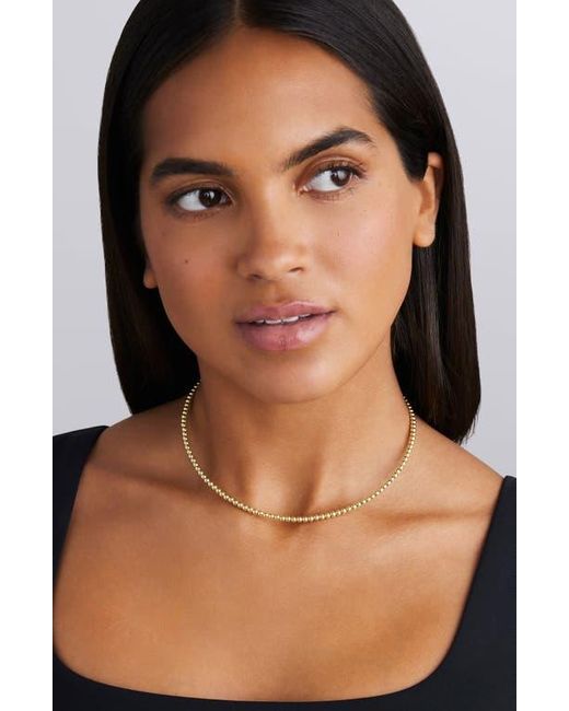 Lagos White Caviar 18K Collar Necklace