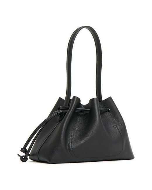 Mansur Gavriel Black Drawstring Pouchette