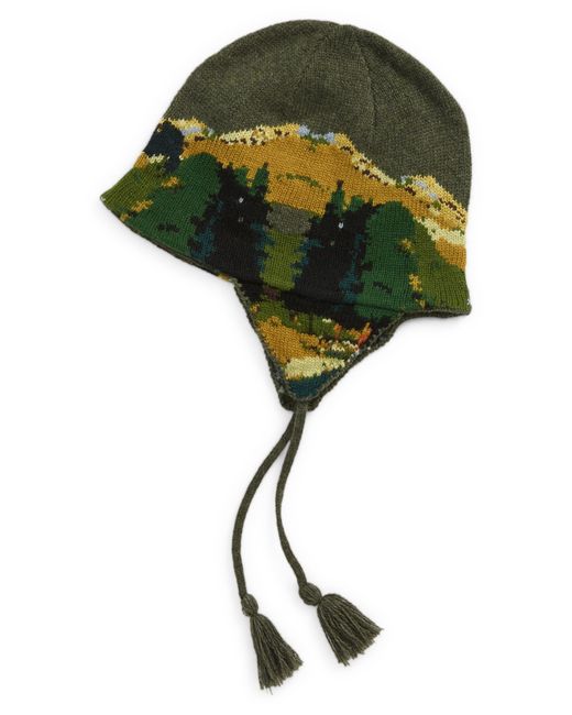Logo-Embroidered Camouflage-Jacquard Wool Beanie