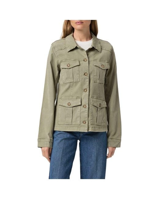 PAIGE Green Stacey Utility Jacket