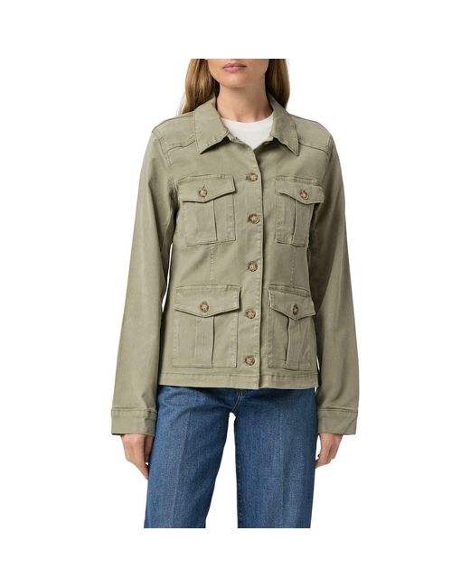 PAIGE Stacey Utility Jacket in Green | Lyst