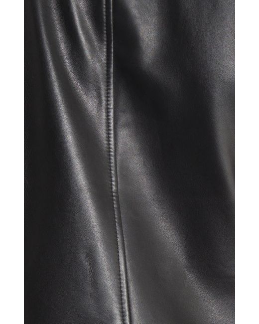Sam Edelman Black Lambskin Leather Moto Jacket