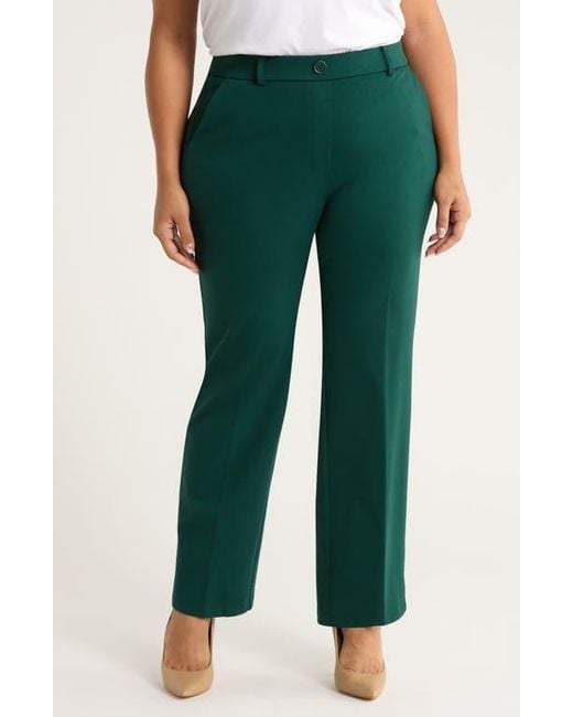 Kasper Green Pull-On Trouser Pants