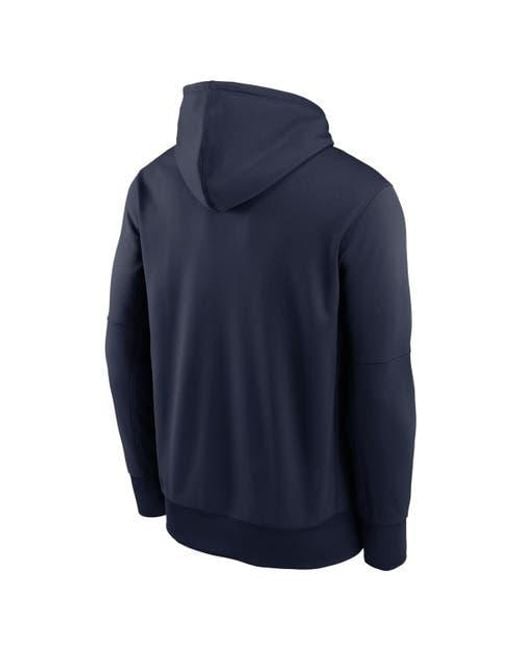 Nike Blue Denver Broncos Toss Sweep Performance Pullover Hoodie for men