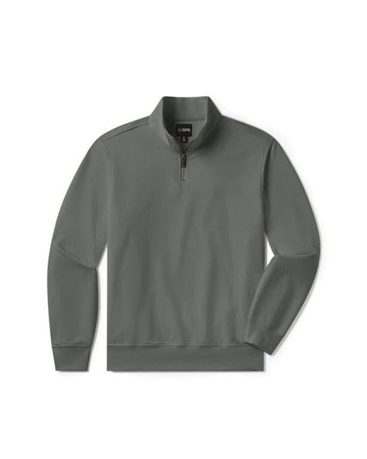 Cuts Gray Hyperloop Quarter Zip for men