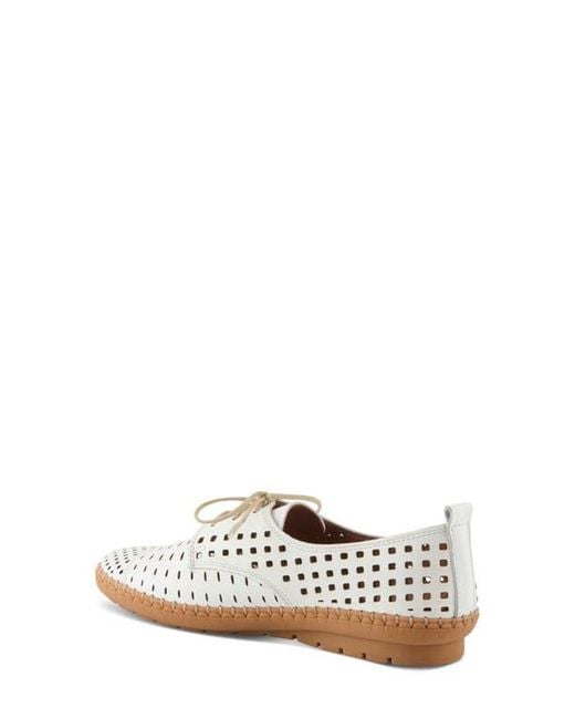 Spring Step White Deysi Perforated Derby