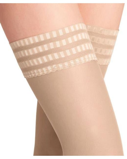 Falke White Pure Matt 20 Denier Sheer Thigh Highs