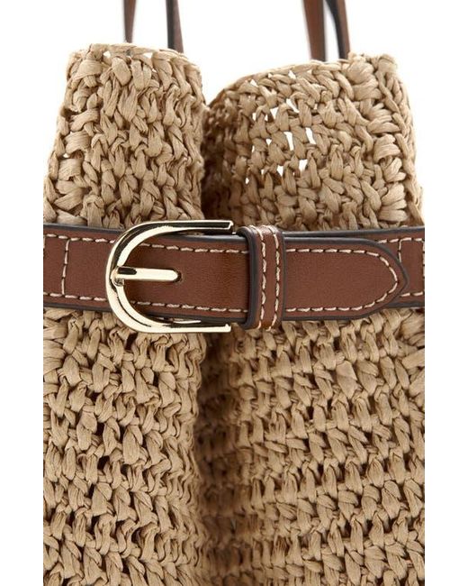 Mango Brown Raffia Tote