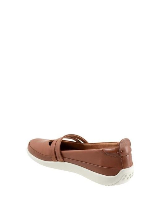 Softwalk® Brown Devon Mary Jane Flat