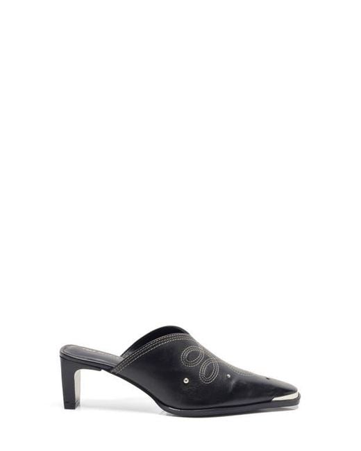 Free People Black Roxi Western Mule