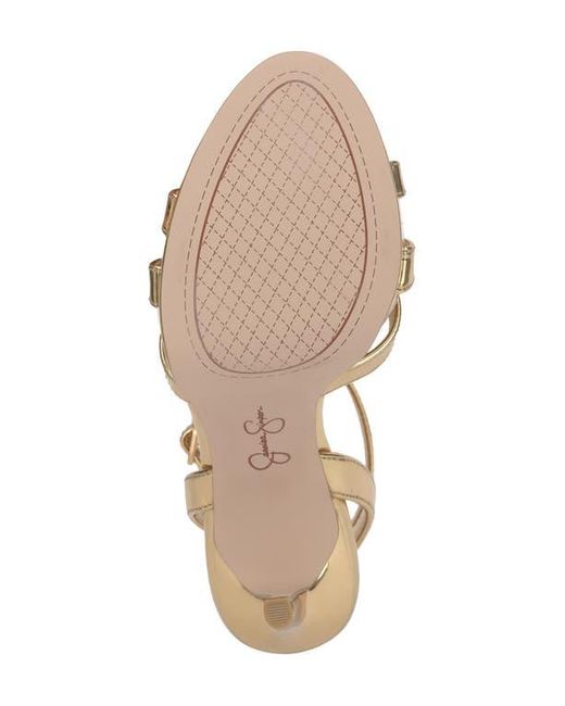 Jessica Simpson Metallic Sippete T-Strap Platform Sandal
