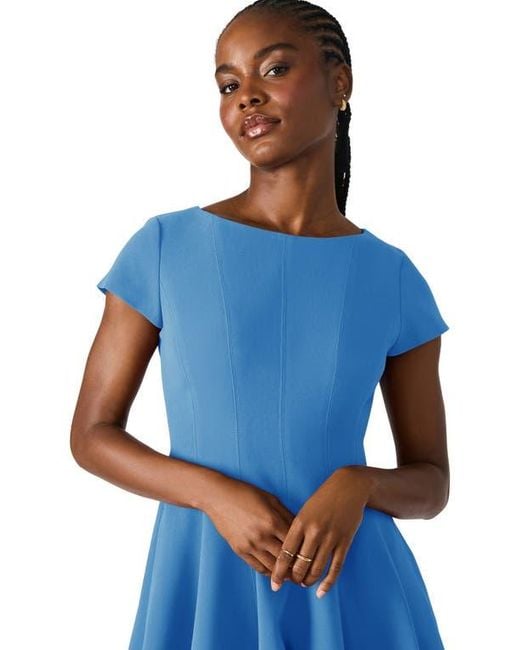 Steve Madden Nili Fit & Flare Minidress in Blue | Lyst Steve Madden Nili Fit & Flare Minidress in Blue | Lyst