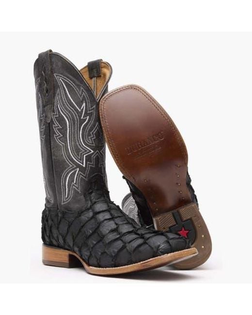 Durango Black Premium Exotics Western Boot for men