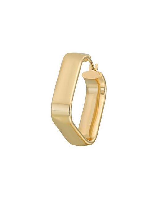 Bony Levy Natural 14K Rectangular Hoop Earrings