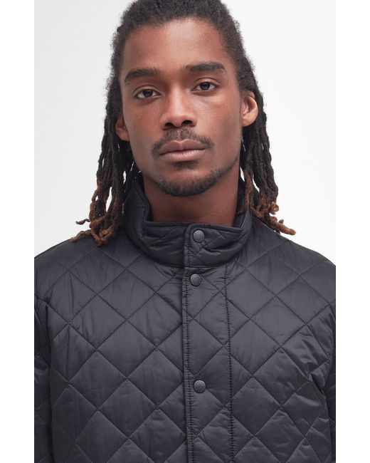Barbour Black Flyweight Chelsea Quilted Jacket for men
