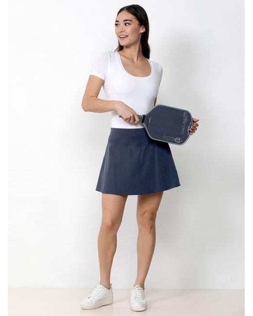 Single Stitch Pink Pleated Skort