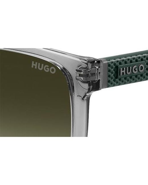 HUGO Green 56Mm Gradient Rectangular Sunglasses for men