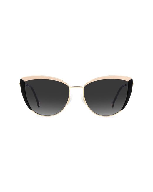 Carolina Herrera Black 58mm Cat Eye Sunglasses