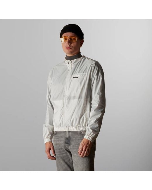 Members Only Gray Windbreaker Packable Jacket for men