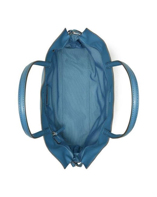 Tory Burch Blue Small Ella Natuura Drawstring Tote