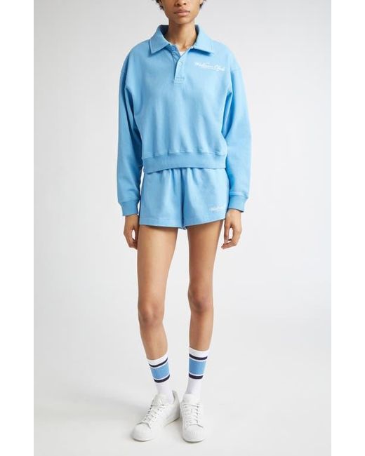 Sporty & Rich Blue Wellness Club Polo Sweatshirt
