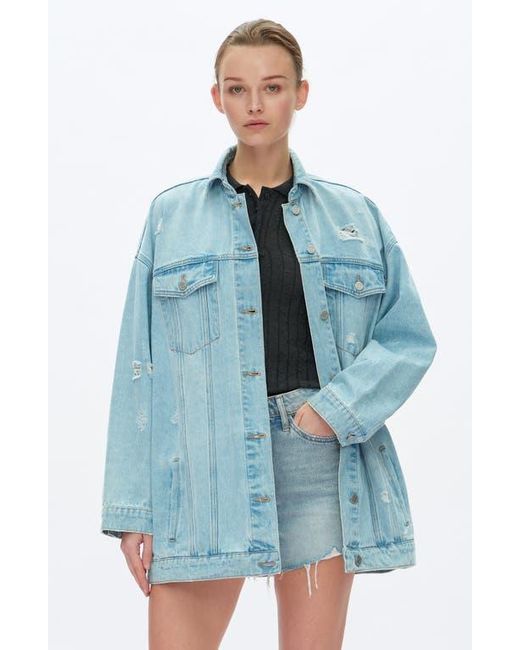 Bayeas Blue Loose Denim Jacket