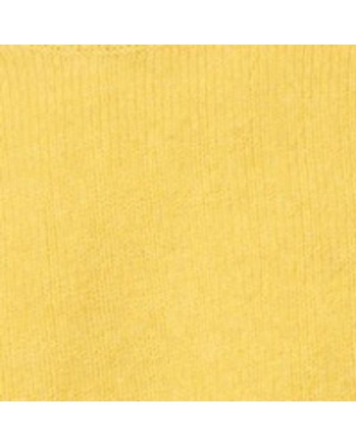 aubi Yellow Prestwick Shetland Crew Neck Sweater for men