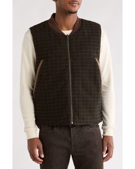 Pleasures Black Horns Studded Zip Vest for men