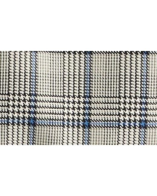 Anne Klein Gray Belted Plaid Blazer