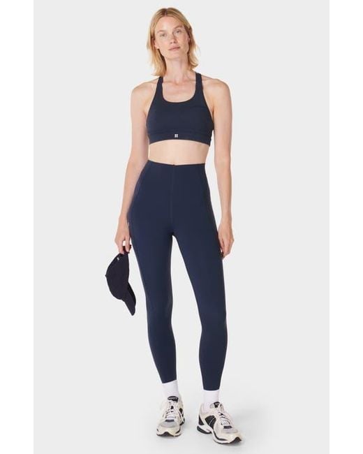 Sweaty Betty Blue Power Medium Impact Sports Bra