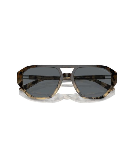 Michael Kors Gray Zurich 57mm Aviator Sunglasses for men
