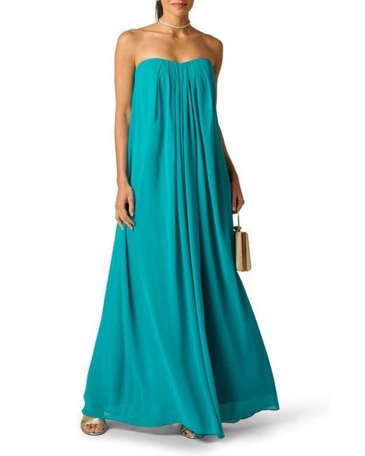 Adrianna Papell Chiffon Trapeze Gown in Blue | Lyst Adrianna Papell Chiffon Trapeze Gown in Blue | Lyst