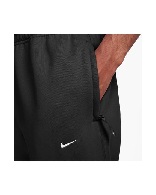 Nike Black Solo Swoosh Fleece Sweatpants for men