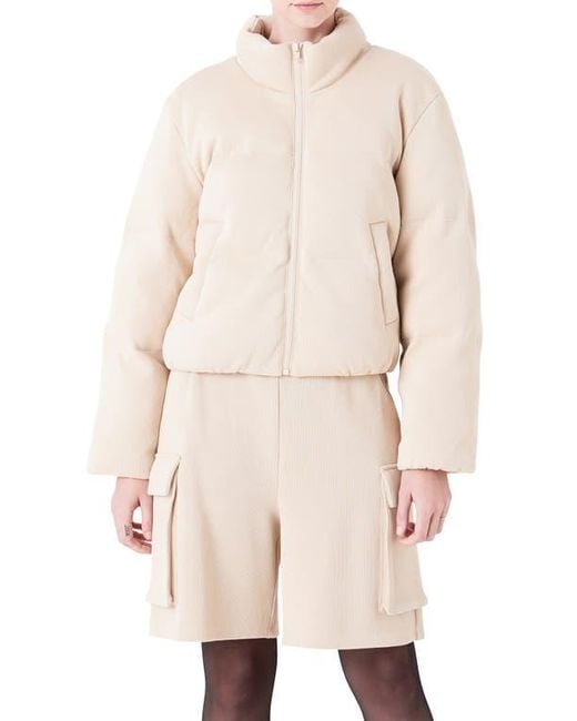 Grey Lab Natural Knit Puffer Jacket