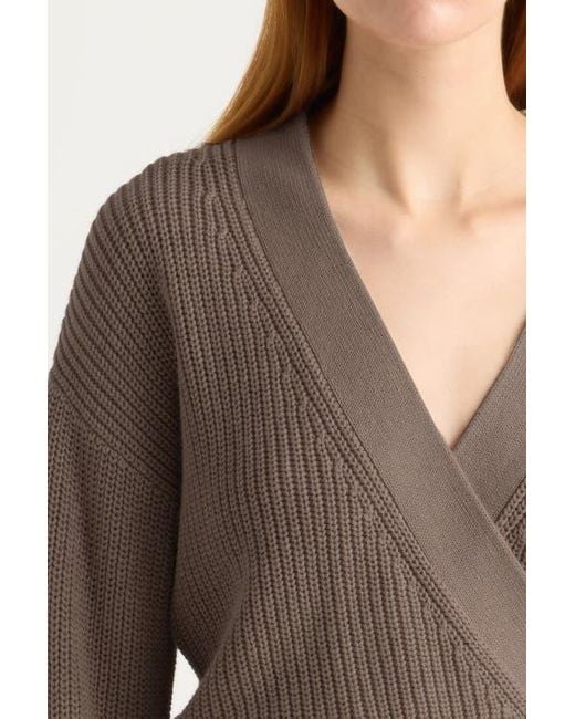 MODERN CITIZEN Black Maren Cropped V-Neck Sweater