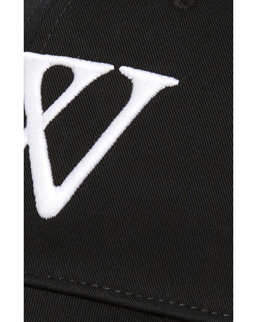 Off-White c/o Virgil Abloh Black Multi Logo Adjustable Baseball Cap for men