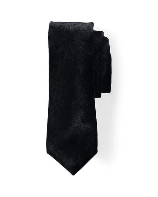 Lands' End Black Pattern Necktie for men