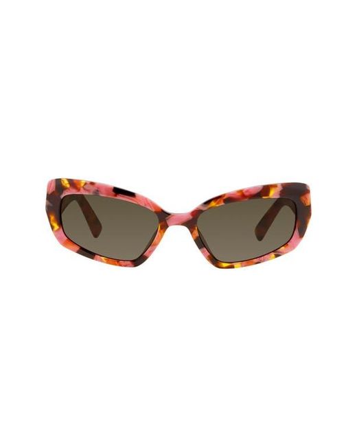 Kurt Geiger Brown 55Mm Rectangular Sunglasses