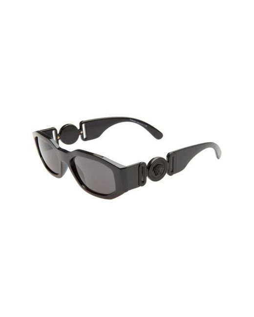 Versace Gray 53Mm Rectangular Sunglasses for men