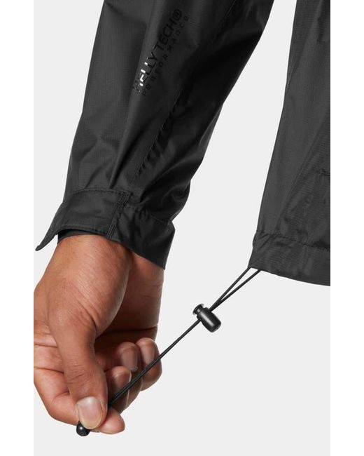 Helly Hansen Black Loke 2.0 Waterproof Packable Jacket for men