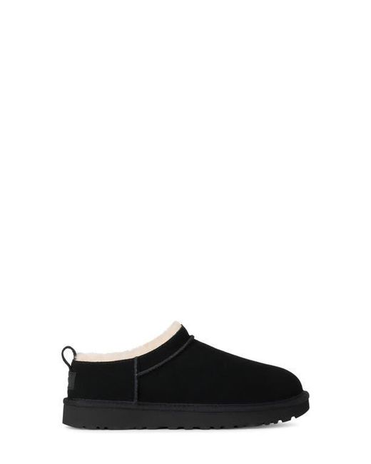 Ugg Black Classic Micro Genuine Shearling Lined Slip-On